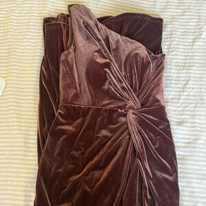 Revelry Mahogany 622 Velvet Dress